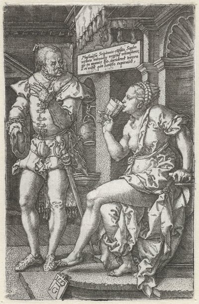 Sophonisba boit du poison - Heinrich Aldegrever
