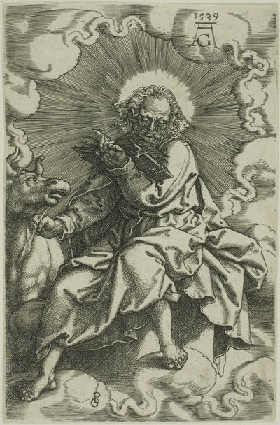 Saint Luc, des Quatre Évangélistes - Heinrich Aldegrever