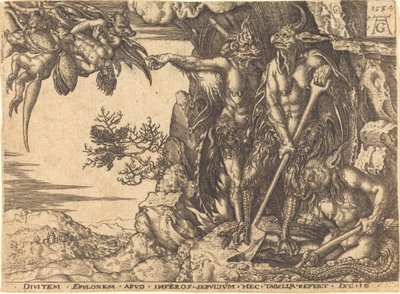 Le riche emporté par le diable - Heinrich Aldegrever