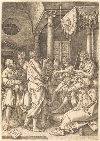 Les Deux Anciens Convaincus par le Témoignage de Daniel, 1555 - Heinrich Aldegrever