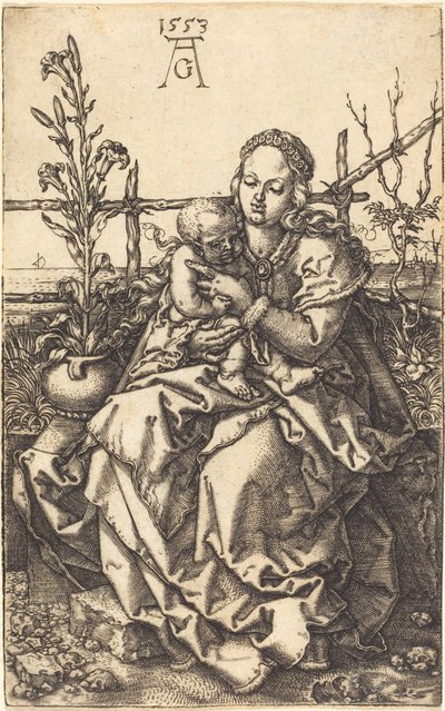 La Vierge assise - Heinrich Aldegrever