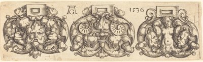 Trois boucles de ceintures côte à côte - Heinrich Aldegrever