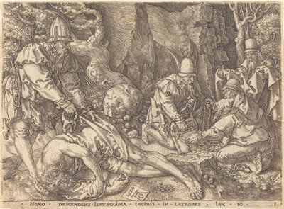 Voyageur parmi les voleurs - Heinrich Aldegrever