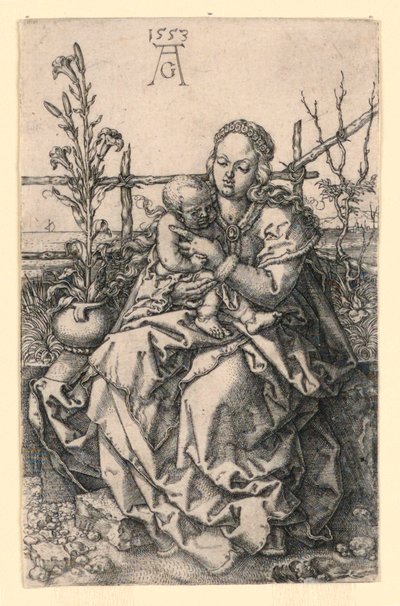 Vierge et enfant - Heinrich Aldegrever