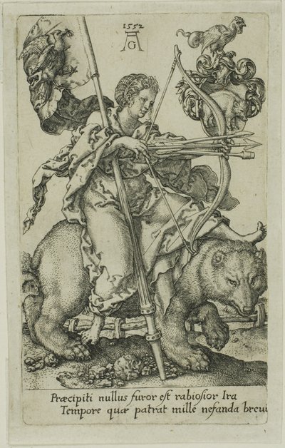 Colère, des Vices - Heinrich Aldegrever