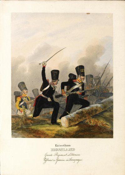 Le Régiment des Gardes Lituaniens, vers 1838 - Heinrich Ambros Eckert