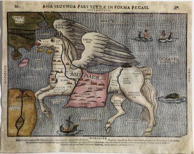 Asia Secunda Pars Terrae in Forma Pegasi - Heinrich Bünting
