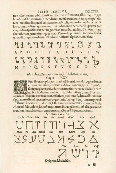 Alphabet thébain (alphabet honorien ou runes d