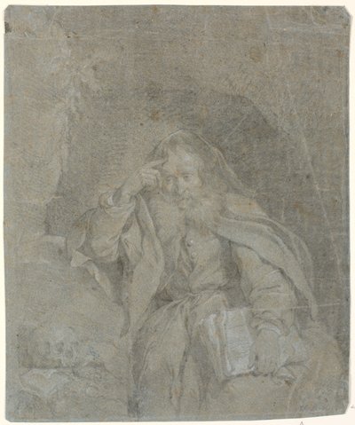 Saint Jérôme méditant dans sa grotte - Heinrich Dittmers