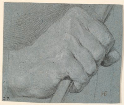 Étude de main, serrée autour d