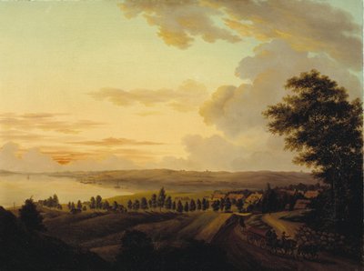 Paysage de Seeland, soir - Heinrich Grosch