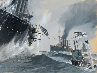 Sous-marins et navires de guerre : les voyages du HMS Aboukir, Hogue et Cressy, 1914 - Heinrich Heusser