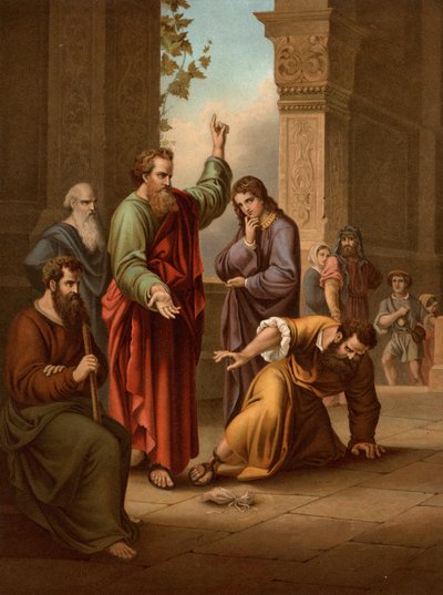 Ananias et Saphira - Heinrich Jenny