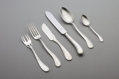 Six pièces de couverts "Tulipan": 1 couteau de table - Heinrich Vogeler