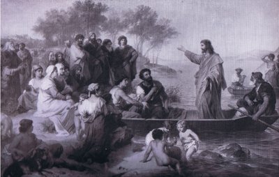 Christ prêchant sur la mer de Galilée, Bibbys Annual, 1916-1917 - Heinrich Karl Hofmann