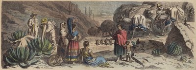 Une route de montagne au Mexique - Heinrich Leutemann