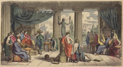Une cour royale dans la Grèce antique - Heinrich Leutemann