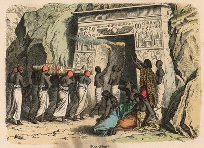 Égypte ancienne : cérémonie funéraire rituelle - Heinrich Leutemann