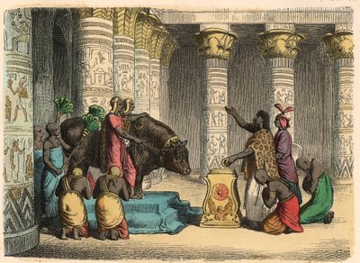 Égypte antique : Culte du taureau Apis - Heinrich Leutemann