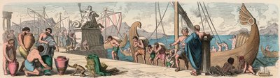Grèce antique : Commerce maritime - Heinrich Leutemann