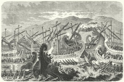 Bataille de Salamine, 480 av. J.-C. - Heinrich Leutemann