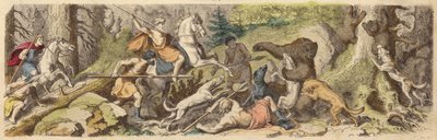 Chasse aux ours dans la Grèce antique - Heinrich Leutemann
