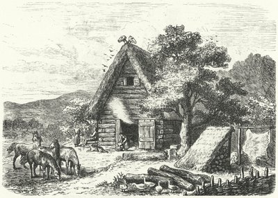 Ancienne ferme allemande - Heinrich Leutemann