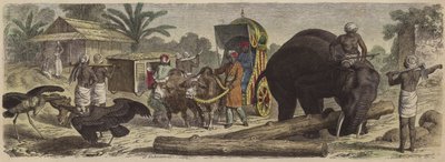 Scène au Bengale, Inde - Heinrich Leutemann
