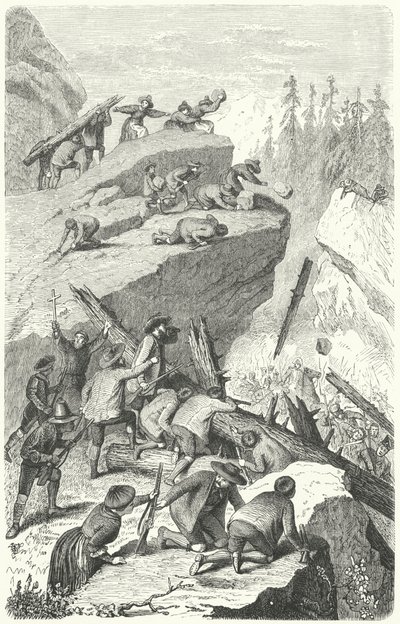 Révoltés tyroliens combattant l