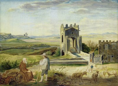 Paysage de Campagne près du Pont Nomentano - Heinrich Maria von Hess