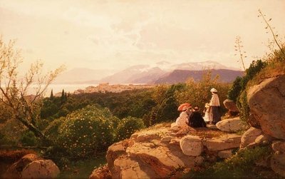 Une scène alpine - Heinrich Rudolf Schuster
