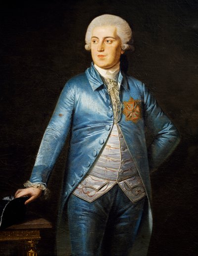 Portrait de Christian VII de Danemark - Heinrich Schmidt