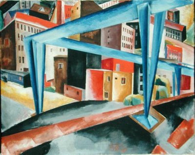 Viaduc devant le Vorsetzen à Hambourg, 1921 - Heinrich Stegemann