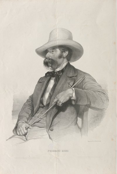 Portrait du compositeur Federico Ricci 1809-1877, 1853 - Heinrich Stohl