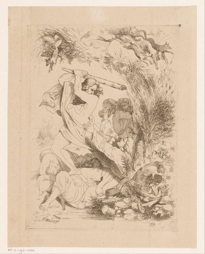Samson bat les Philistins - Heinrich Vianden