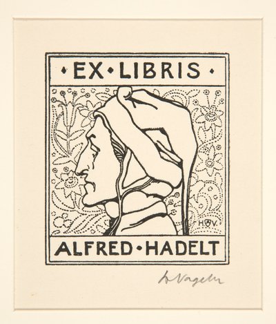 Ex-libris : Alfred Hadelt - Heinrich Vogeler