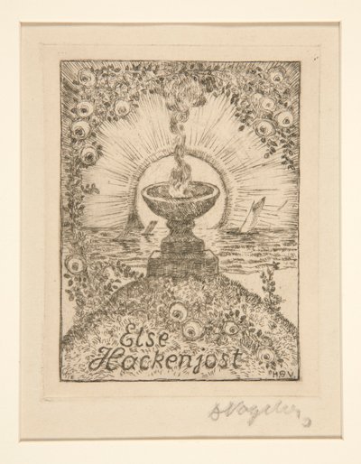 Ex-libris : Else Hackenjost - Heinrich Vogeler