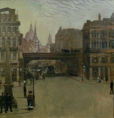 Ludgate Hill, 1884 - Heinrich Wilhelm Truebner
