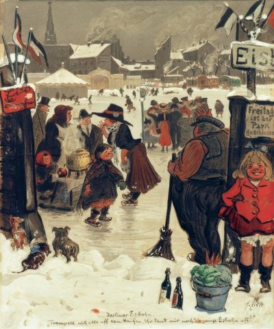Patinoire de Berlin - Heinrich Zille