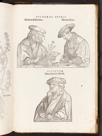 Artistes et Graveur, illustration de De historia stirpium commentarii insignes par Leonhart Fuchs, 1542 - Heinrich and Meyer, Albert Fullmaurer