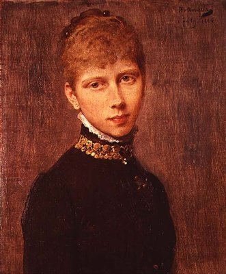 Portrait de la princesse Victoria de Prusse (1840-1901) - Heinrich von Angeli