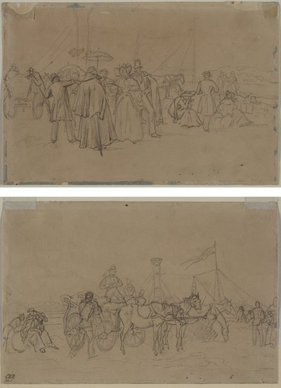 Passagers pour le Bateau à Vapeur du Rhin (recto) - Heinrich von Mayr