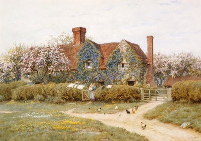 Une maison du Buckinghamshire à Penstreet - Helen Allingham
