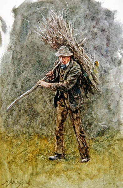 Un fagot de bois - Helen Allingham