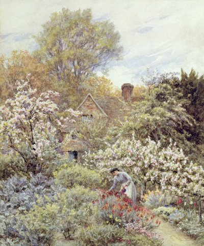 Un jardin au printemps - Helen Allingham