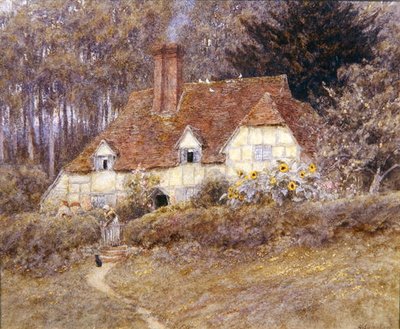 Un cottage dans le Surrey - Helen Allingham