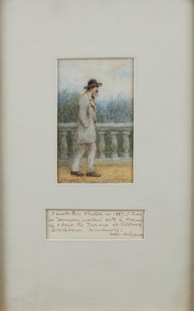 Alfred, Lord Tennyson dans son jardin - Helen Allingham