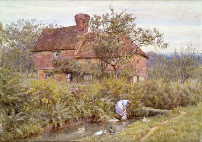 Un vieux cottage du Surrey - Helen Allingham
