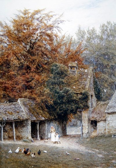 À Lower Dowdeswell, près de Cheltenham - Helen Allingham