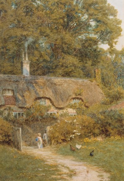 Cottage à Farringford, Île de Wight - Helen Allingham